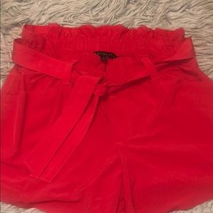 red athleta dress shorts